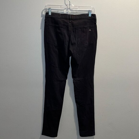 Rag & Bone Womens Black Zipper Capi Skinny Jeans Size 28 Slim Fit Denim - Picture 6 of 11